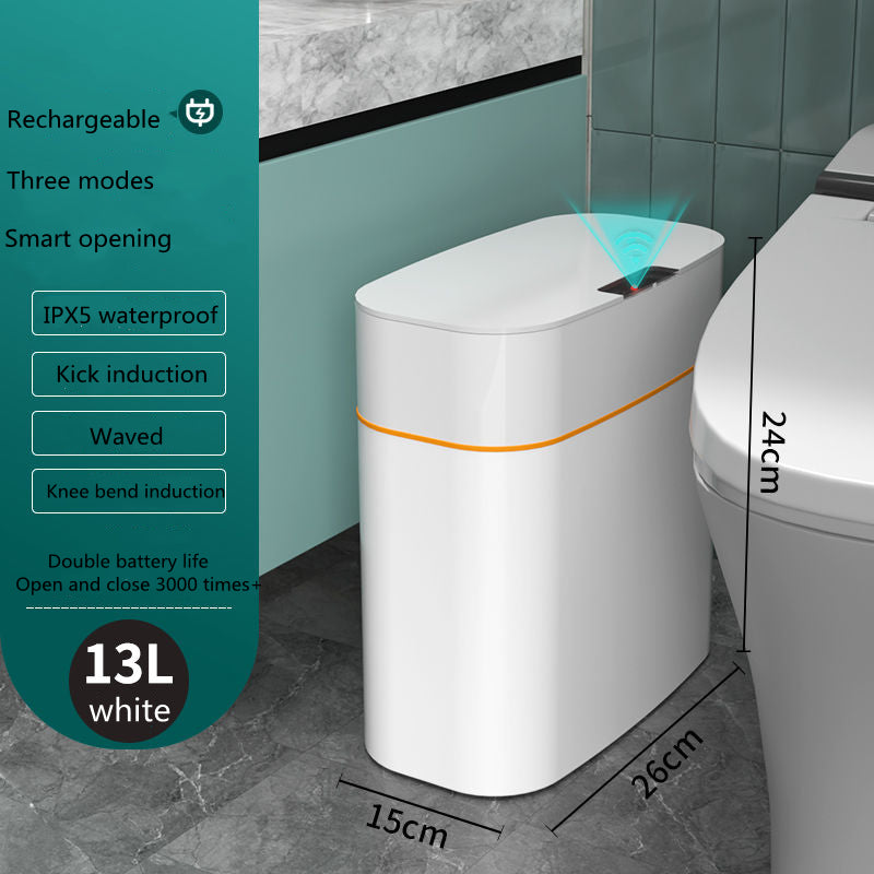 Smart Trash Can With Lid Automatic