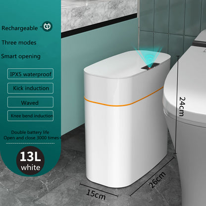 Smart Trash Can With Lid Automatic