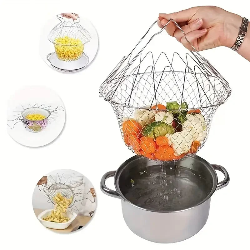 Stainless Steel Deep-fried Tools Drain Basket