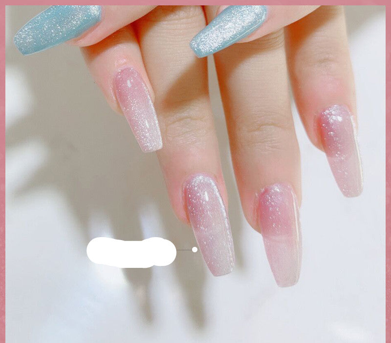 Milk Tea Crystal Stone Nail Polish