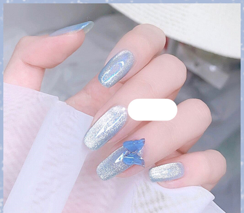 Milk Tea Crystal Stone Nail Polish