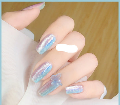 Milk Tea Crystal Stone Nail Polish