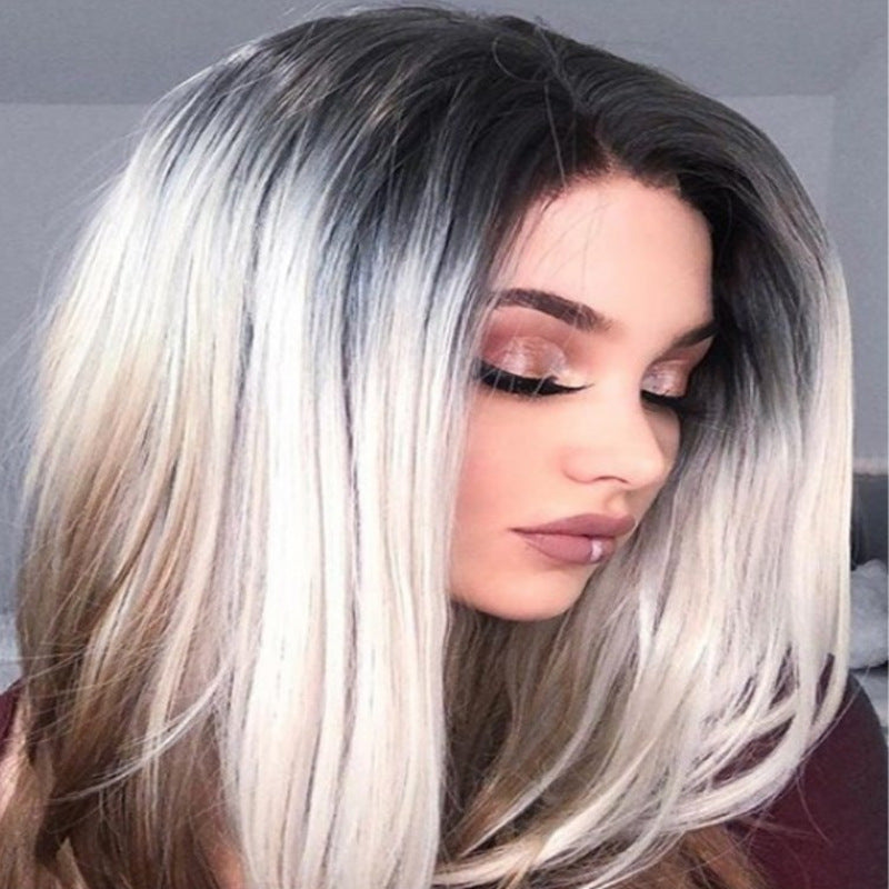 Silver Ombre Wig Set