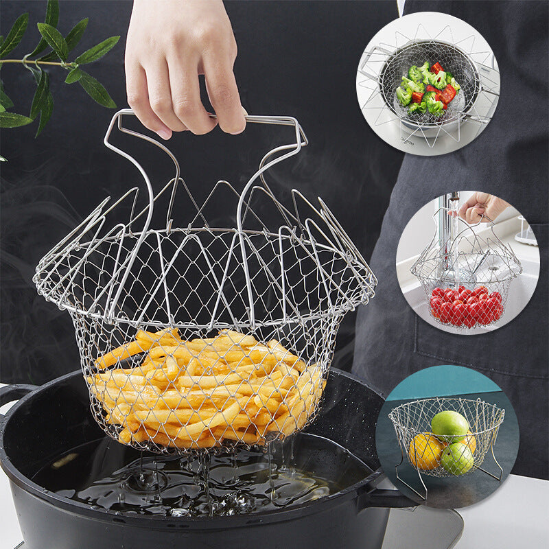 Stainless Steel Deep-fried Tools Drain Basket