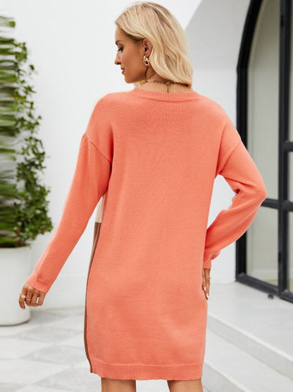 Asymmetric Knitted Dress