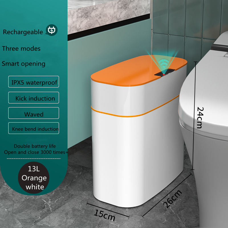 Smart Trash Can With Lid Automatic