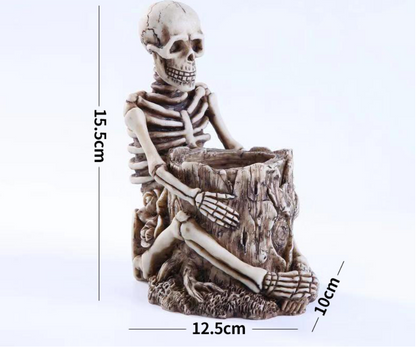 Skeleton Storage Bucket & Penholder / Case