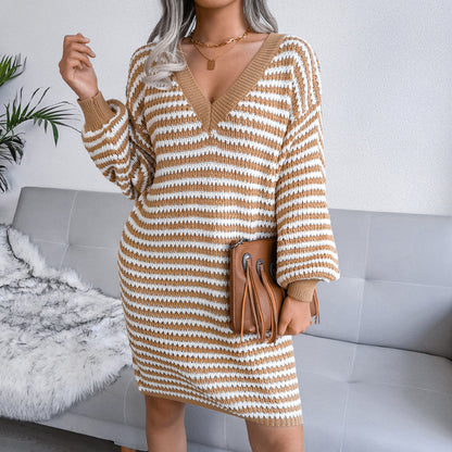 Striped Sweater Dress