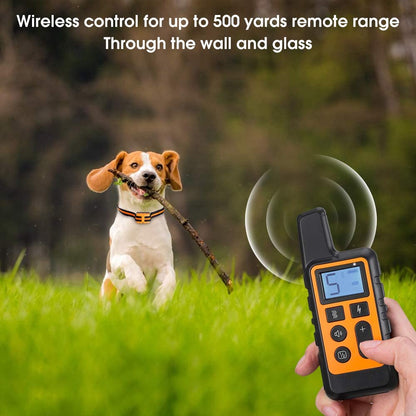 Dog Training Collar Rechargeable Remote Control Electric Pet Shock Vibration Anti Barking Collar