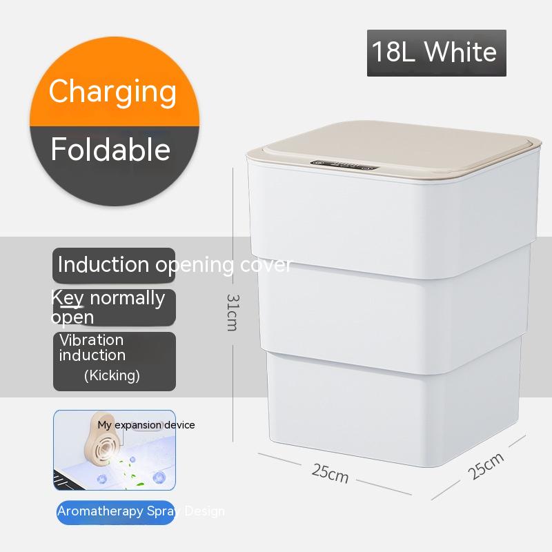 Smart Trash Can With Lid Automatic