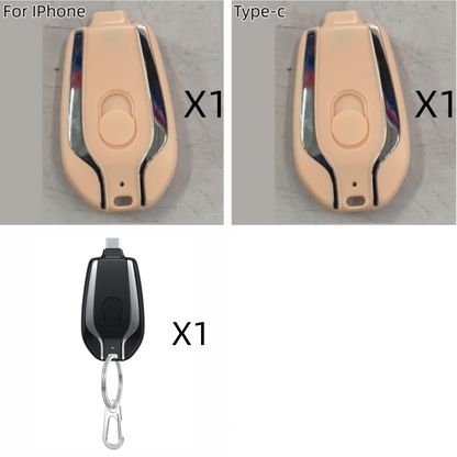 Mini Keychain Power Bank Type-C