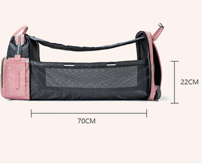 Portable folding baby bag