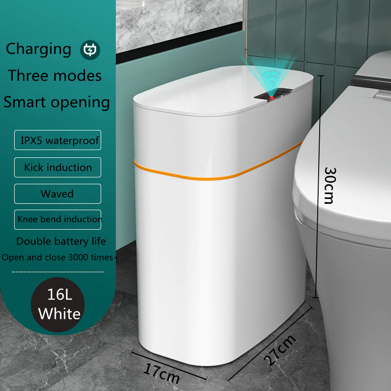 Smart Trash Can With Lid Automatic