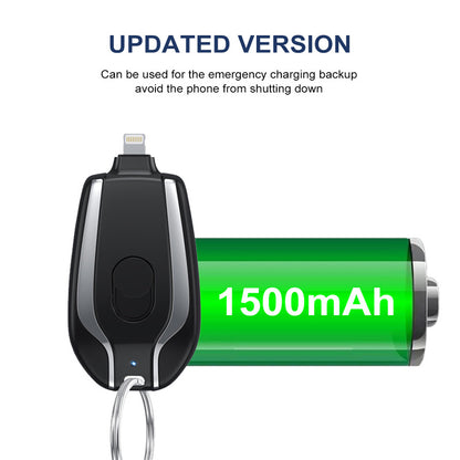 Mini Keychain Power Bank Type-C