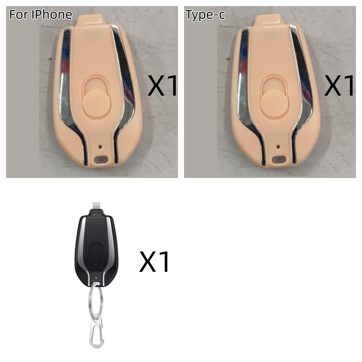 Mini Keychain Power Bank Type-C