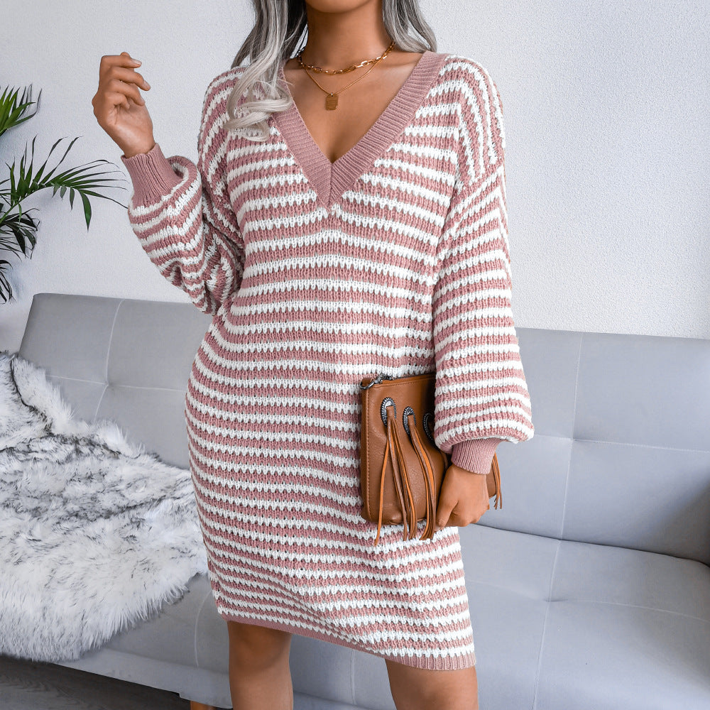 Striped Sweater Dress