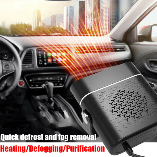 3 In 1 Car Heater Defogger Plug In Cigarette Lighter Anti-Fog