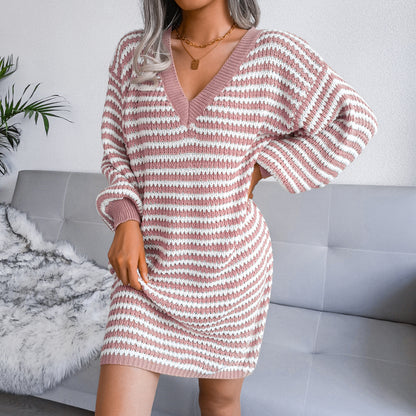 Striped Sweater Dress