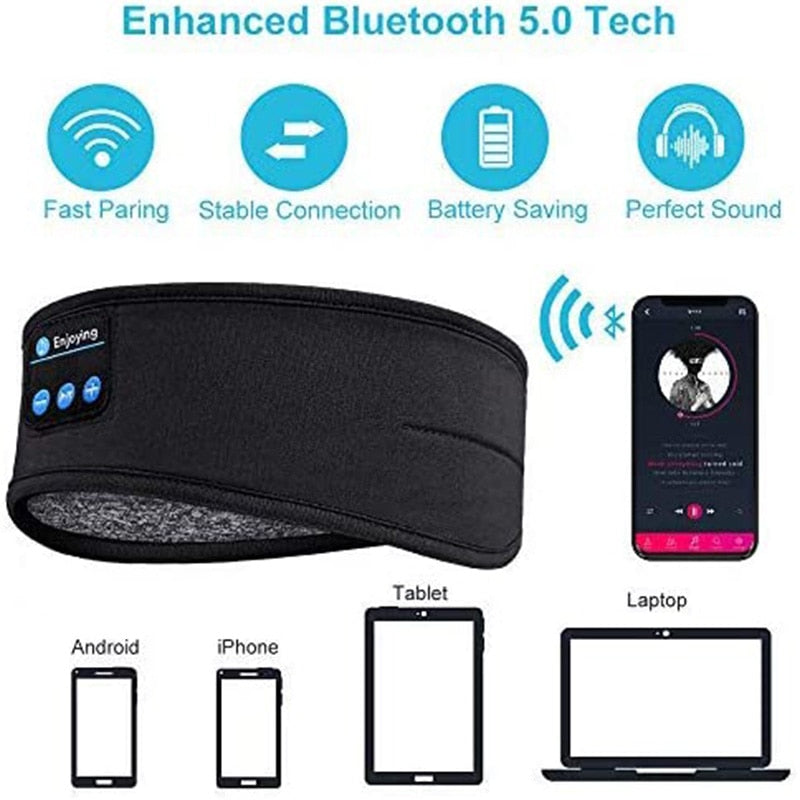 Wireless Bluetooth Elastic Eye Mask