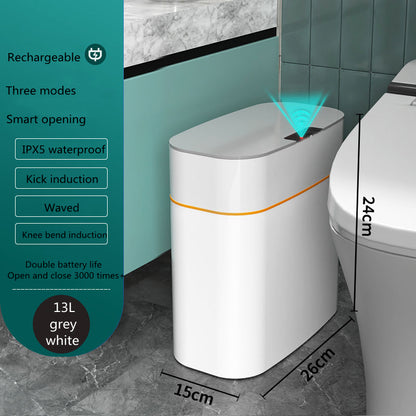 Smart Trash Can With Lid Automatic