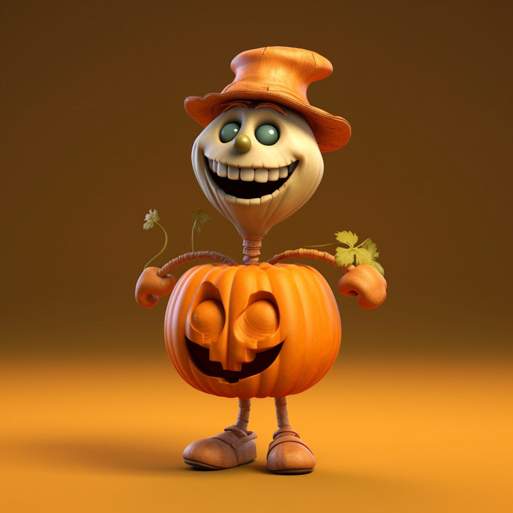 Halloween Pumpkin Statue