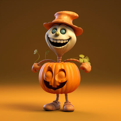 Halloween Pumpkin Statue