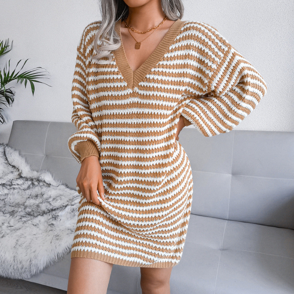 Striped Sweater Dress