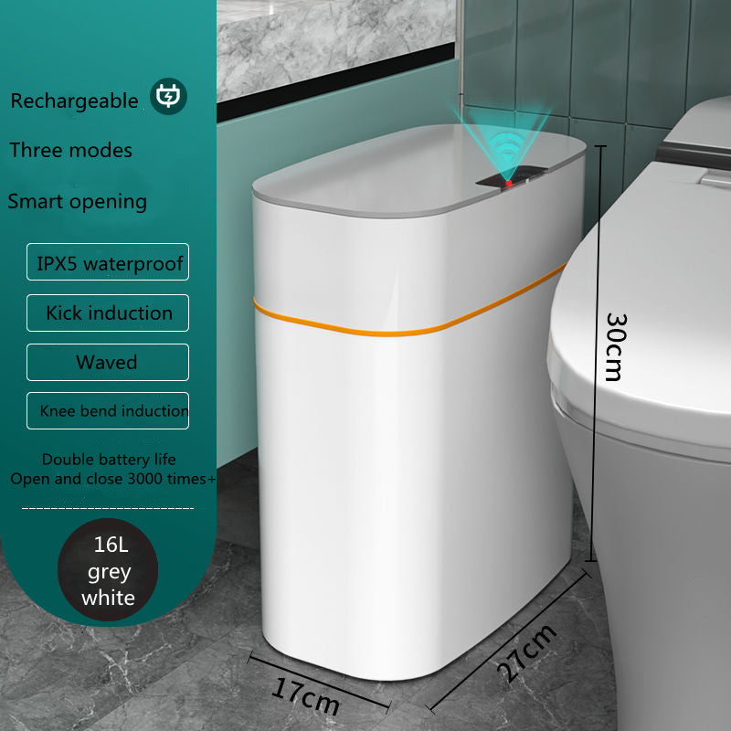 Smart Trash Can With Lid Automatic