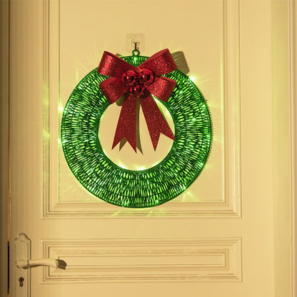 Christmas Garland 50CM Luminous LED Warm Big Bowknot