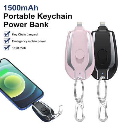 Mini-Schlüsselanhänger-Powerbank Typ C