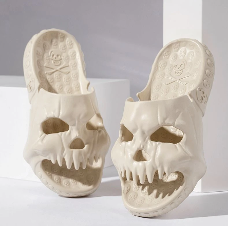 Skull Halloween Slides / Footwear / Slippers