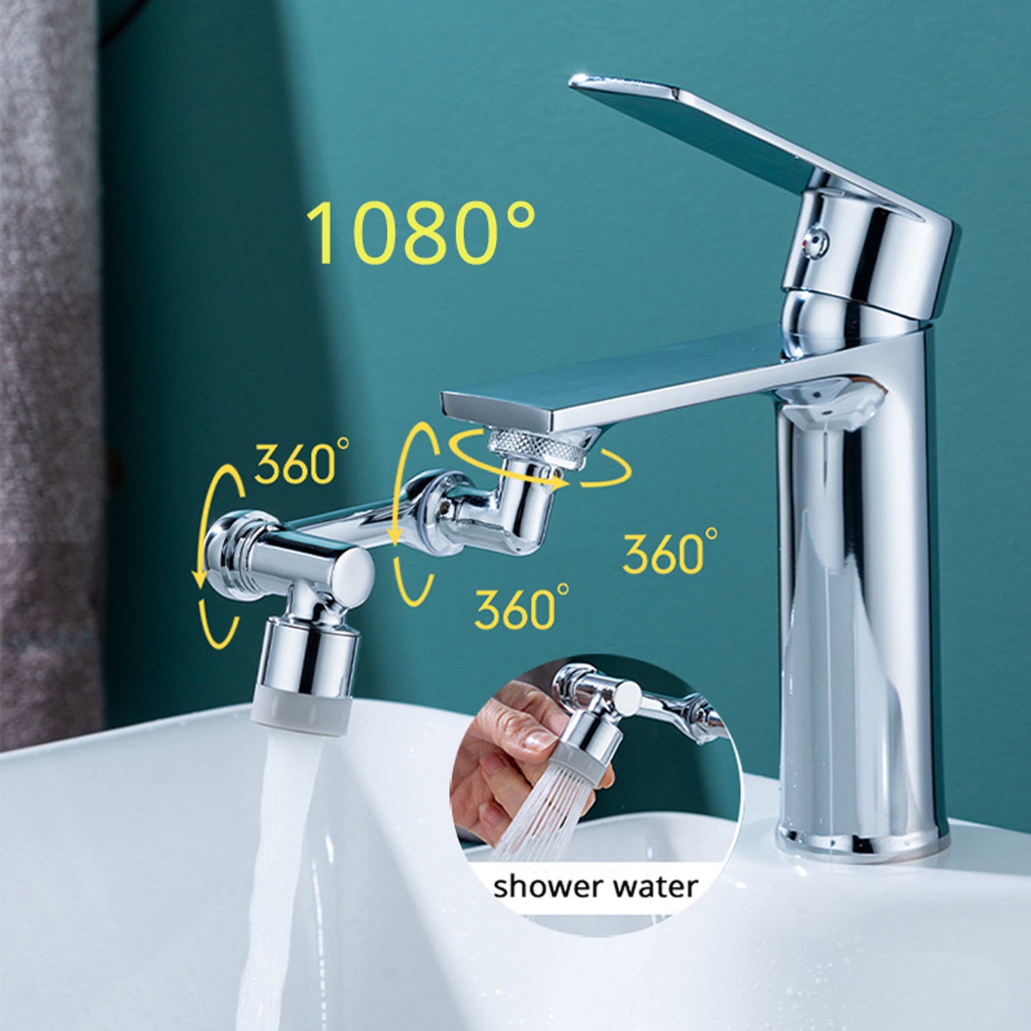 Multifunction Faucet Extender Shower for Kitchen and Bathroom