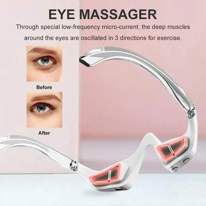 3D Eye Beauty Micro-Current Pulse Eye Relax Reduce Wrinkles , Dark Circle Remove Eye Bags Massager Beauty Tool