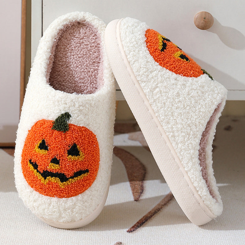 Halloween Cozy Pumpkin Slippers