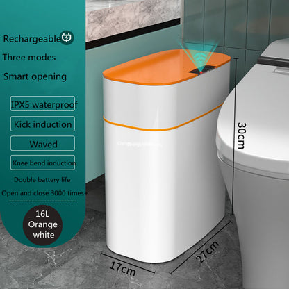 Smart Trash Can With Lid Automatic